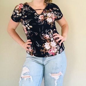Shein Floral Blouse